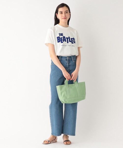 OPAQUE.CLIP(オペークドットクリップ)の「◆キャンバスミニトートバッグ(トートバッグ・レディース・ブラック/グレー/ライトグリーン/ベビーピンク・00)」の5枚目の写真