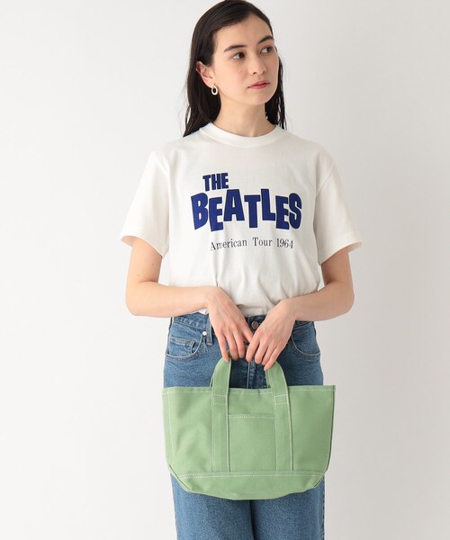 OPAQUE.CLIP(オペークドットクリップ)の「◆キャンバスミニトートバッグ(トートバッグ・レディース・ブラック/グレー/ライトグリーン/ベビーピンク・00)」の7枚目の写真