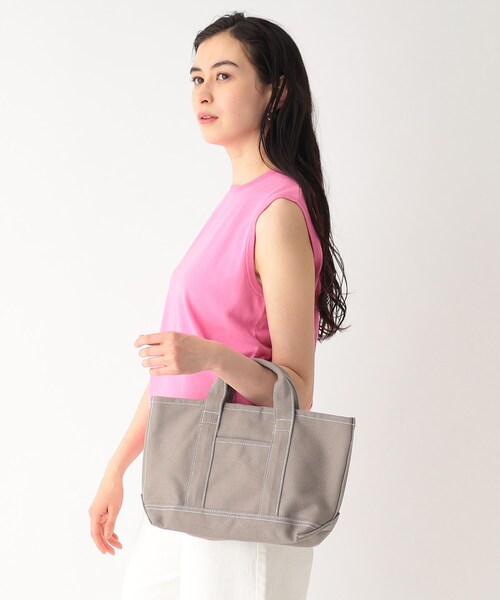 OPAQUE.CLIP(オペークドットクリップ)の「◆キャンバスミニトートバッグ(トートバッグ・レディース・ブラック/グレー/ライトグリーン/ベビーピンク・00)」の10枚目の写真