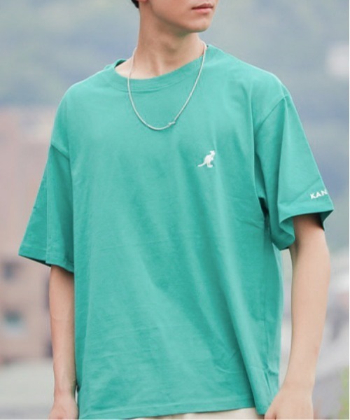 KANGOL(カンゴール)の「『KANGOL』刺繍ビッグサイズ クルーネックTシャツ(Tシャツ/カットソー・レディース・ブラック/ホワイト/マルチ/グレー/グリーン・X-LARGE/LARGE/MEDIUM)」の13枚目の写真