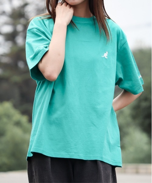 KANGOL(カンゴール)の「『KANGOL』刺繍ビッグサイズ クルーネックTシャツ(Tシャツ/カットソー・レディース・ブラック/ホワイト/マルチ/グレー/グリーン・X-LARGE/LARGE/MEDIUM)」の11枚目の写真