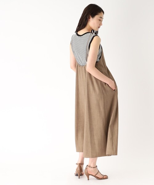 OPAQUE.CLIP（オペークドットクリップ）の「◆バックシャンデザイン キャミワンピース【洗濯機洗い可】（ワンピース・レディース・ブラック/ベージュ/オレンジ・36/38/40/42）」の19枚目の写真