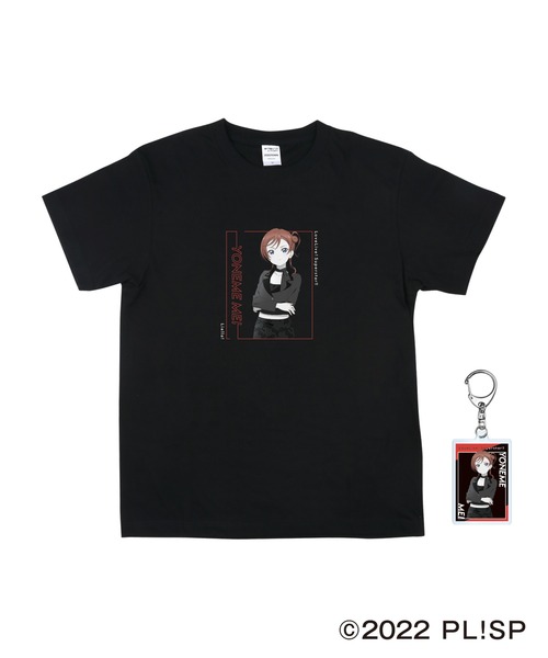 Tシャツ　米女メイ Tシャツ＆アクリルキーホルダーセット ブラック XLサイズ 「ラブライブ!スーパースター!! BLACK COLLECTION by ZOZOTOWN」 May 米女 T-Shirt & Acrylic Key Holder Set Black XL Size