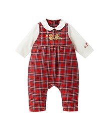 MIKI HOUSE ベビー服 ロンパース ミキハウスチェックショート