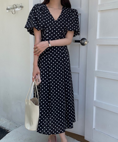 MAISON DE THERESE（メゾン ド テレーズ）の「水玉シフォンワンピース