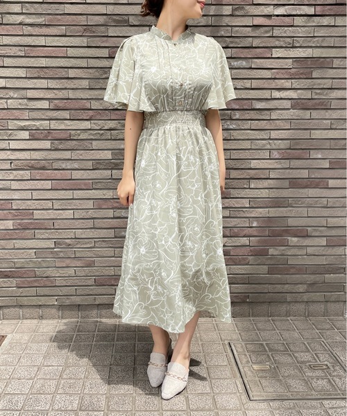 NOMAE（ノーマエ）の「フレアケープスリーブワンピース
