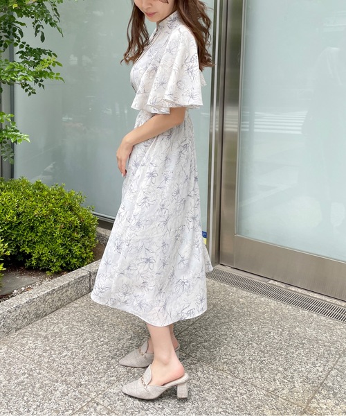 NOMAE（ノーマエ）の「フレアケープスリーブワンピース（ワンピース