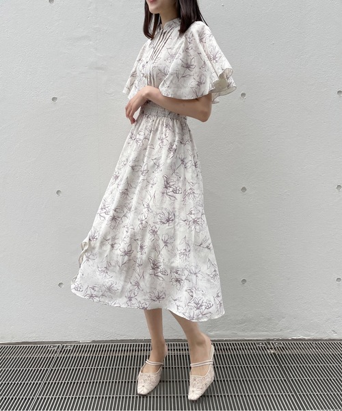 NOMAE（ノーマエ）の「フレアケープスリーブワンピース（ワンピース