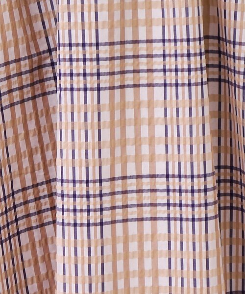 couture brooch（クチュールブローチ）の「◆シアーサッカーチェックスカート（スカート・レディース・ベージュ系1/アイボリー系1・38/40/42）」の18枚目の写真