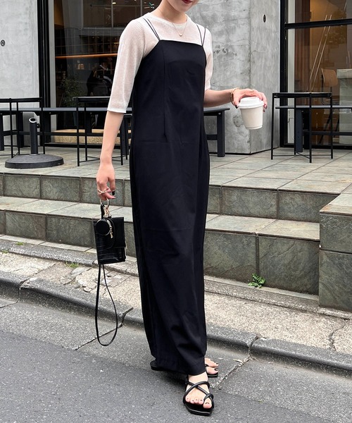 CAPRICIEUX LE'MAGE（カプリシューレマージュ）の「【サイズ展開あり】マルチストラップキャミワンピース（ワンピース・レディース・オフホワイト/ブラック/ベージュ・FREE/S）」の21枚目の写真