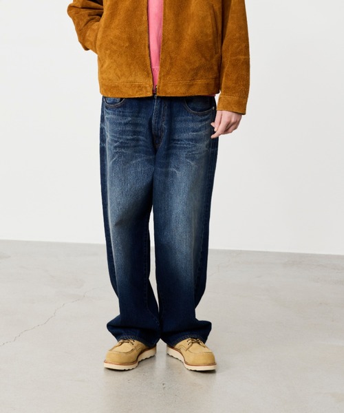 BEAMS(ビームス)の「ワイドストレート デニムパンツ(デニムパンツ・メンズ・ベージュ/インディゴブルー/ブルー系その他4/ブラック/ブルー系その他3/ロイヤルブルー/チャコールグレー/ブルー・S/XL/M/L)」の6枚目の写真