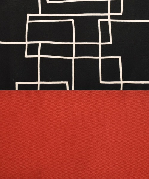 kimonomachi（キモノマチ）の「KIMONOMACHI オリジナル 木綿半幅帯 単品 木綿帯 日本製（和装小物・レディース・ベージュ/チャコール/ブラック×ホワイト/ダークネイビー・ONESIZE）」の9枚目の写真