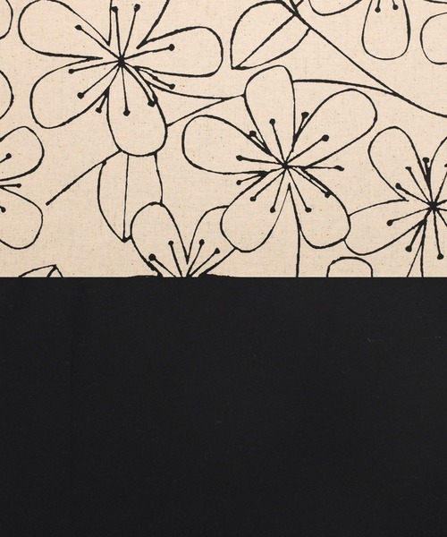 kimonomachi（キモノマチ）の「KIMONOMACHI オリジナル 木綿半幅帯 単品 木綿帯 日本製（和装小物・レディース・ベージュ/チャコール/ブラック×ホワイト/ダークネイビー・ONESIZE）」の10枚目の写真