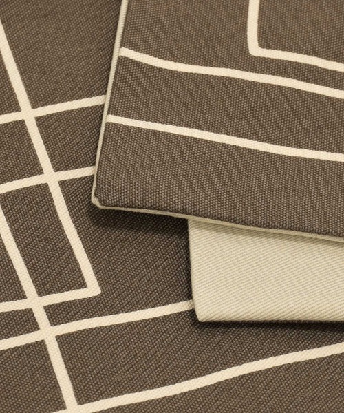 kimonomachi（キモノマチ）の「KIMONOMACHI オリジナル 木綿半幅帯 単品 木綿帯 日本製（和装小物・レディース・ベージュ/チャコール/ブラック×ホワイト/ダークネイビー・ONESIZE）」の17枚目の写真