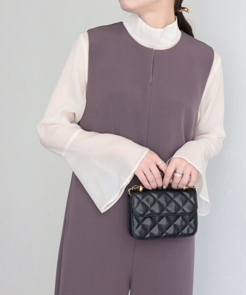 fredy emue(フレディエミュ)の「【オケージョン対応】ダブルクロスオールインワン(つなぎ/オールインワン・レディース・ブラウン/ブラック/キャメル・36/38)」の15枚目の写真