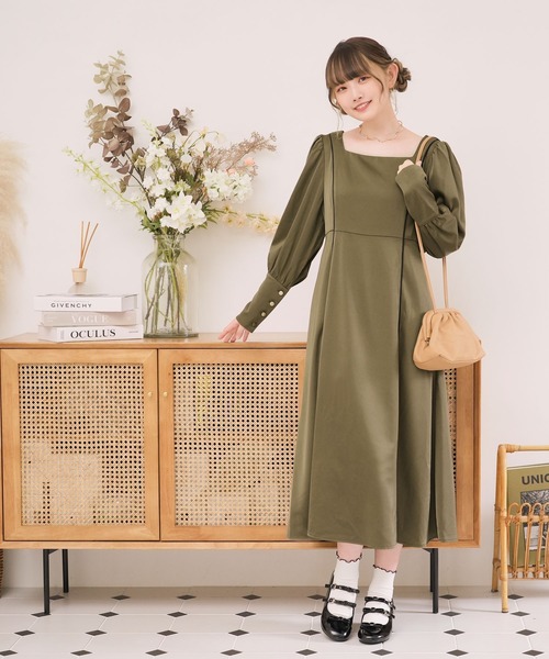 moulis'(ムーリス)の「2WAYボリュームスリーブワンピース(ワンピース・レディース・ベージュ/グリーン/オレンジ・MEDIUM/LARGE)」の22枚目の写真
