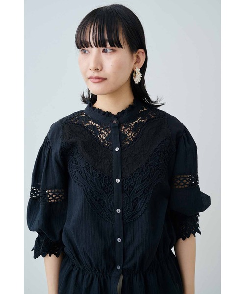 MEDE19F(メデジュウキュウ)の「MEDE19F Boutique888さんコラボ レースブラウス(シャツ/ブラウス・レディース・ブラック/ホワイト・MEDIUM/LARGE/X-LARGE)」の6枚目の写真