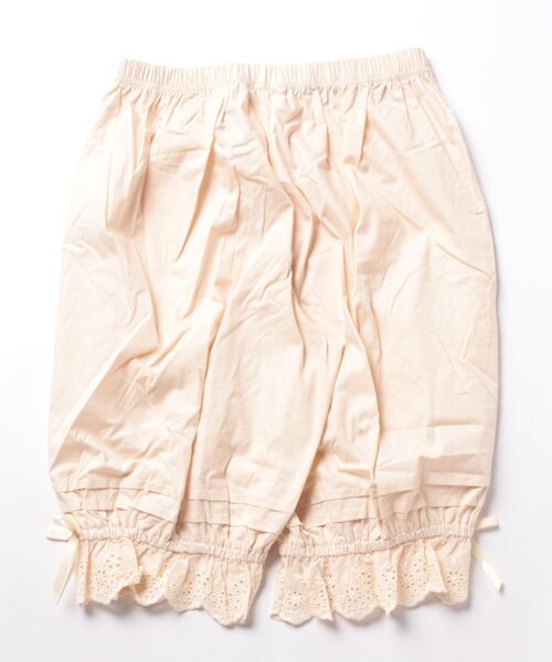 axes femme kawaii（アクシーズファムカワイイ）の「コットンドロワーズ（その他アンダーウェア/インナー・レディース・ホワイト/キナリ/ブラック・MEDIUM）」の4枚目の写真