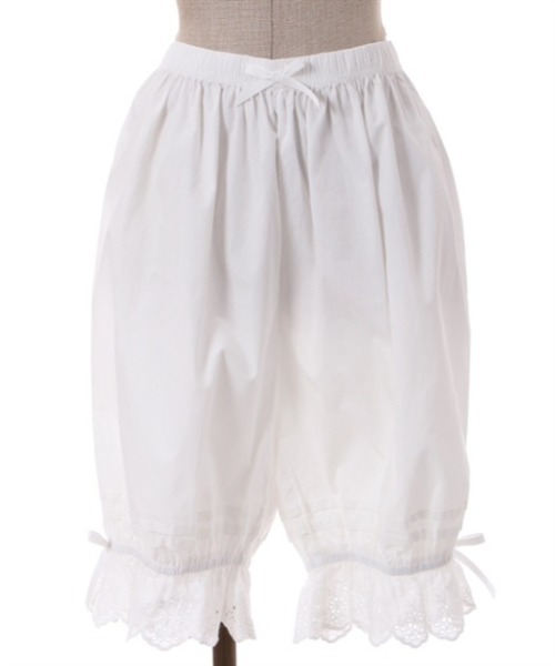 axes femme kawaii（アクシーズファムカワイイ）の「コットンドロワーズ（その他アンダーウェア/インナー・レディース・ホワイト/キナリ/ブラック・MEDIUM）」の2枚目の写真