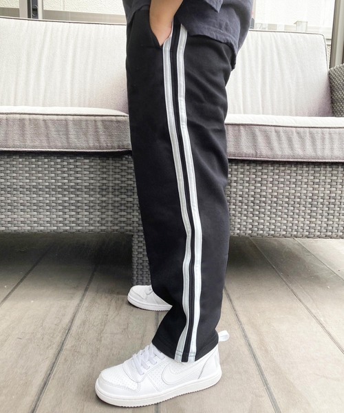 セール】2本ライン / ペイズリー柄シェフパンツ（スウェット