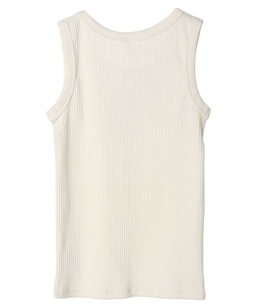 AMERICAN HOLIC（アメリカンホリック）の「抗菌防臭針抜きリブタンクトップ（インナーウェア/肌着・レディース・カーキ/アイボリー/ブラック・L/M）」の12枚目の写真
