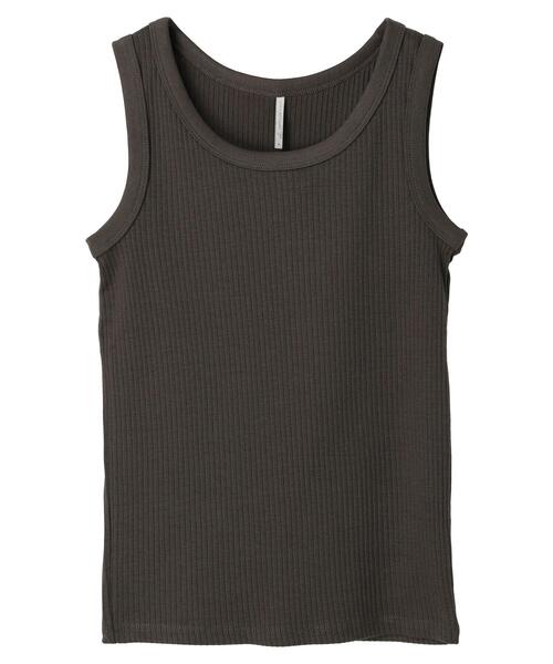 AMERICAN HOLIC（アメリカンホリック）の「抗菌防臭針抜きリブタンクトップ（インナーウェア/肌着・レディース・カーキ/アイボリー/ブラック・L/M）」の14枚目の写真