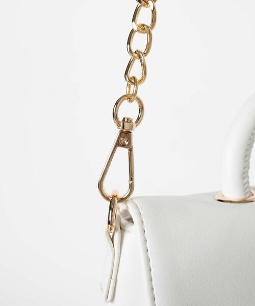 WEGO(ウィゴー)の「WEGO/ハンドルミニチェーンショルダー(ショルダーバッグ・レディース・ブラック/ブラック系その他/ホワイト・FREE)」の18枚目の写真