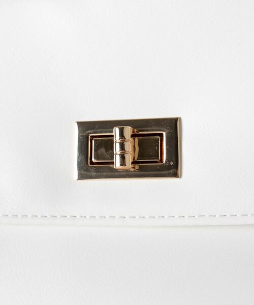 WEGO(ウィゴー)の「WEGO/ハンドルミニチェーンショルダー(ショルダーバッグ・レディース・ブラック/ブラック系その他/ホワイト・FREE)」の13枚目の写真