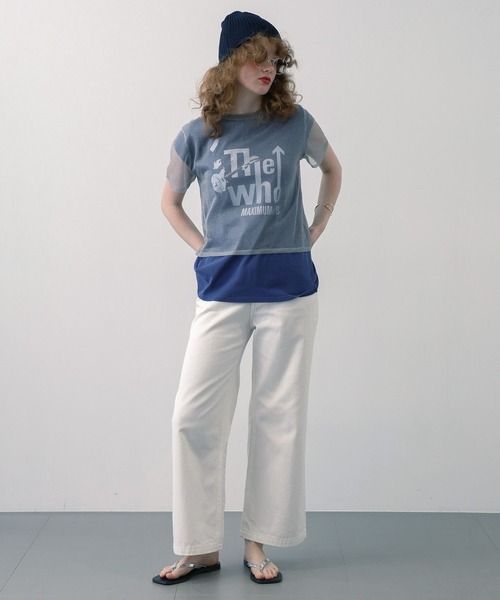 saloon(サルーン)の「SALOON(サルーン)/《再入荷・新色登場》ワイドデニム【手洗い可】(デニムパンツ・レディース・ブラック/ライトブルー/ブルー/ホワイト/ベージュ・X-SMALL/MEDIUM/SMALL)」の1枚目の写真