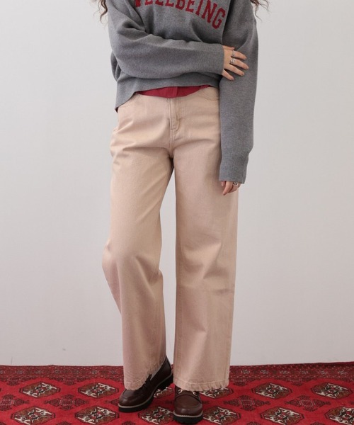 saloon(サルーン)の「SALOON(サルーン)/《再入荷・新色登場》ワイドデニム【手洗い可】(デニムパンツ・レディース・ブラック/ライトブルー/ブルー/ホワイト/ベージュ・X-SMALL/MEDIUM/SMALL)」の11枚目の写真