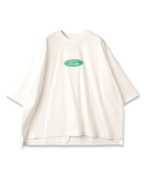 JIEDA(ジエダ)の「CAR FONT TEE(Tシャツ/カットソー・メンズ・ホワイト×ブルー/ブラック×ブルー/ブラック系/ホワイト系/ホワイト×グリーン/ブラック×グリーン・ONE SIZE)」の2枚目の写真