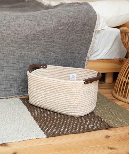 URBAN RESEARCH DOORS（アーバンリサーチドアーズ）の「DOORS LIVING PRODUCTS　コットンロープハンドルバスケットM（インテリア雑貨・レディース・ベージュ系その他/グレー系その他・MEDIUM）」の3枚目の写真