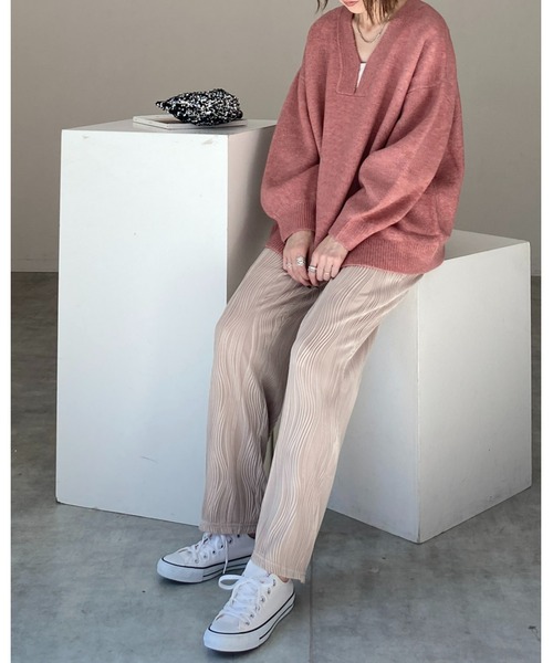 【PHOEBE PHILO】ウール イージーストレート プリーツパンツ PHOEBE PHILO | TROUSERS