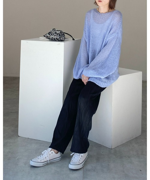 プリーツプリーズのグレー 波模様 サルエルパンツ PLEATS PLEASE ISSEY MIYAKE – isseymiyake.com