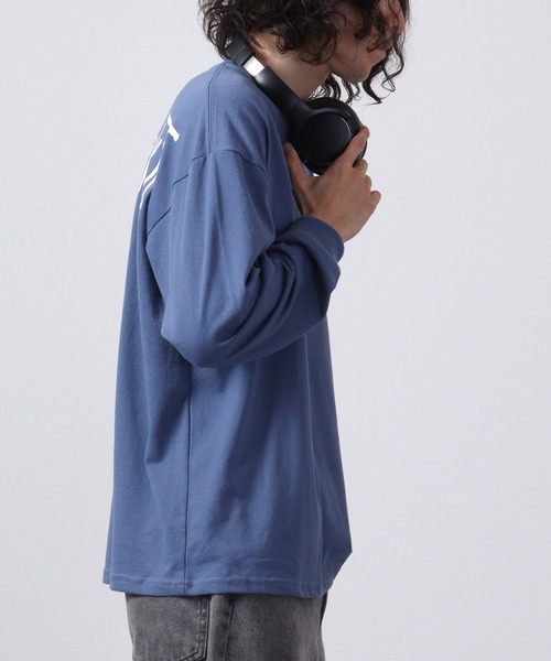 FUNALIVE（ファンアライブ）の「WALKING DONUT　刺繍＆プリント　ロングスリーブTシャツ（Tシャツ/カットソー・メンズ・ホワイト/ブルー/ブラック/ブラック系その他2/杢グレー/グレー/ブルー系その他2/ホワイト系その他2/スミクロ・M/L/LL）」の21枚目の写真