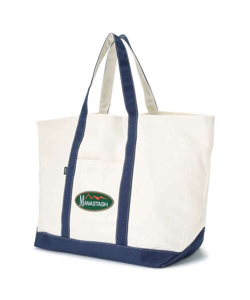 MANASTASH（マナスタッシュ）の「MANASTASH/マナスタッシュ/MANA HEMP TOTE LARGE（トートバッグ・メンズ・グリーン/レッド/ネイビー・F）」の4枚目の写真