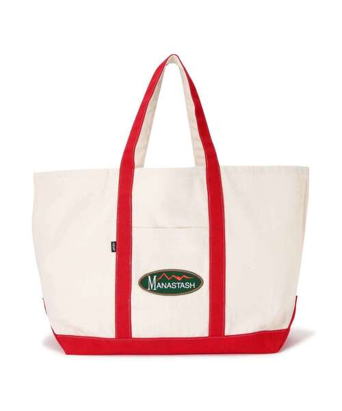 MANASTASH（マナスタッシュ）の「MANASTASH/マナスタッシュ/MANA HEMP TOTE LARGE（トートバッグ・メンズ・グリーン/レッド/ネイビー・F）」の14枚目の写真