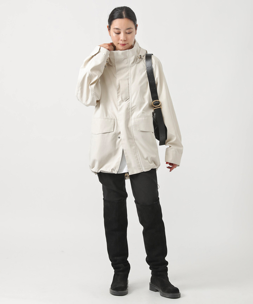 YDOT（ワイドット）の「【Y(dot) BY NORDISK】オーバーフィールドジャケット（マウンテンパーカー・レディース・ブラック/アイボリー・FREE）」の5枚目の写真