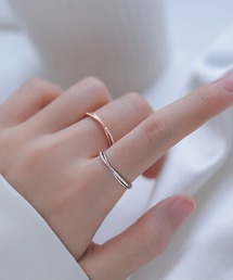 ジルコン付きリング