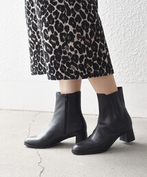 SHIPS | サイドゴア ステッチ ヒール ブーツ ◇(ブーツ)