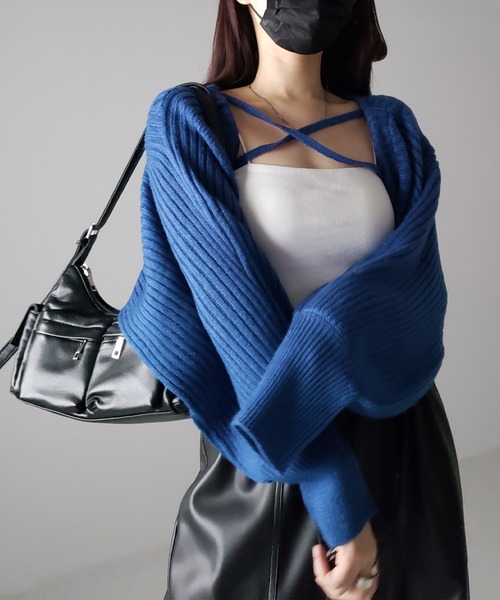 バックリボンショートリブニット バックリボンショートスリーブニット【2025SM】 | all item| yori