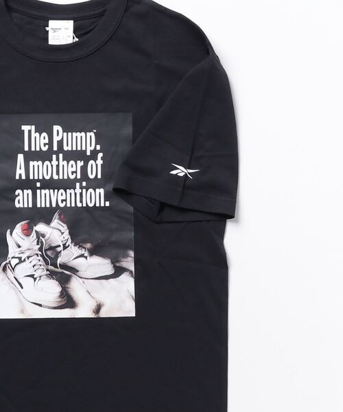 Reebok(リーボック)の「バスケットボール ポンプ グラフィック Tシャツ / BB PUMP GRAPHIC TEE(Tシャツ/カットソー・メンズ・ブラック/オフホワイト・LARGE/SMALL/MEDIUM/XX-LARGE/X-LARGE/X-SMALL)」の8枚目の写真