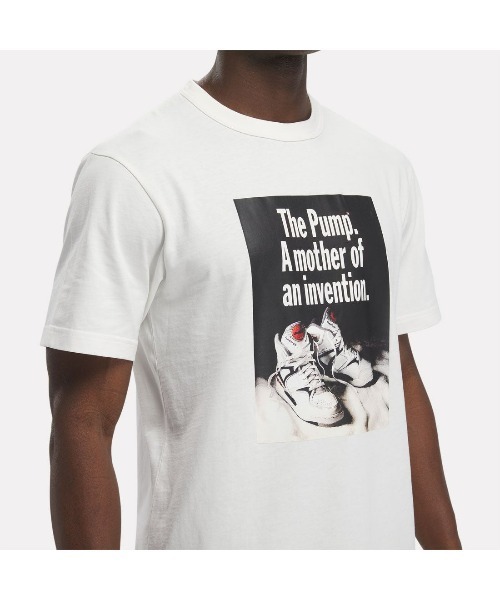 Reebok(リーボック)の「バスケットボール ポンプ グラフィック Tシャツ / BB PUMP GRAPHIC TEE(Tシャツ/カットソー・メンズ・ブラック/オフホワイト・LARGE/SMALL/MEDIUM/XX-LARGE/X-LARGE/X-SMALL)」の11枚目の写真
