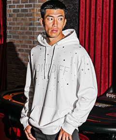 GRANCY】LinestoneDesign Graphic Damage LongTee / ラインストーン