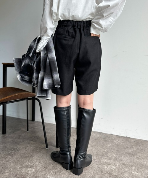 CPCM（シーピーシーエム）の「ワンタックハーフパンツ（その他パンツ・レディース・グレー/アイボリー/ブラック・FREE）」の11枚目の写真