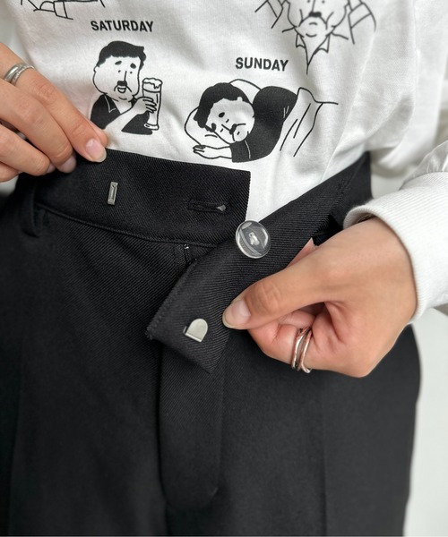 CPCM（シーピーシーエム）の「ワンタックハーフパンツ（その他パンツ・レディース・グレー/アイボリー/ブラック・FREE）」の17枚目の写真