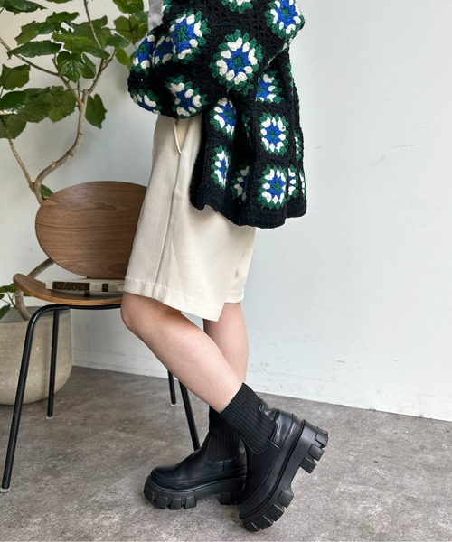 CPCM（シーピーシーエム）の「ワンタックハーフパンツ（その他パンツ・レディース・グレー/アイボリー/ブラック・FREE）」の6枚目の写真