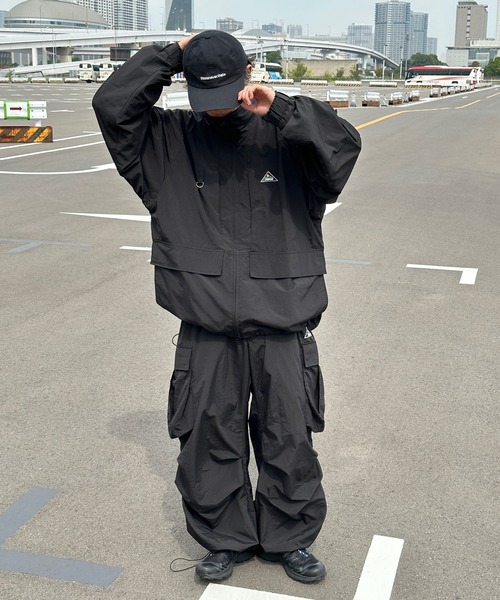 Perushu(ペルーシュ)の「スーパーワイドナイロンスノーカーゴパンツ(カーゴパンツ・メンズ・ブラウン/ライトグレー/ブラック・SMALL/MEDIUM/LARGE)」の12枚目の写真