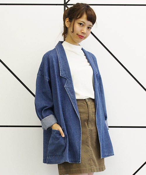 Kastane（カスタネ）の「デニムBIGジャケット（デニムジャケット・レディース・ブルー・FREE）」の22枚目の写真