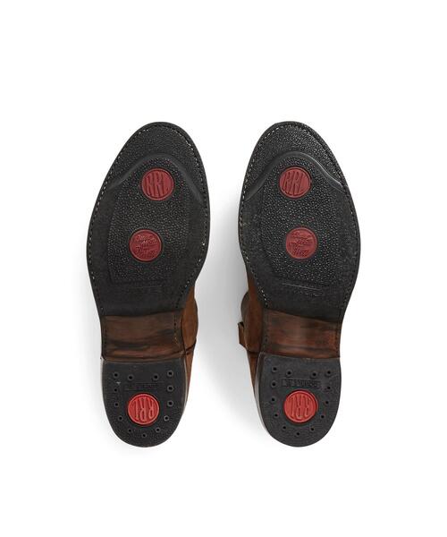 RRL(ダブル アール エル)の「(限定コレクション)ラフアウト スエード & レザー ブーツ(ブーツ・メンズ・ブラウン・10D/7D/8D/9D)」の6枚目の写真